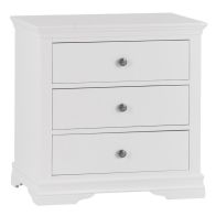 See more information about the Swafield White & Pine Chest Of 3 Drawers